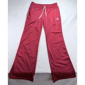 Vtg Y2K Nike Team Ohio State Buckeyes Women's M 8-10 Flared Red Track Pants Tall